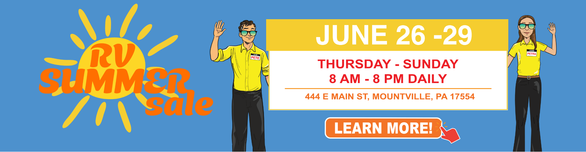 PA Summer RV Sale